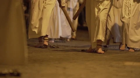 Religious procession in italy Video stock 181885188