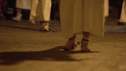 Religious procession in italy Video stock 181885679