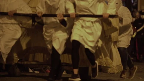 Religious procession in italy Video stock 181889167