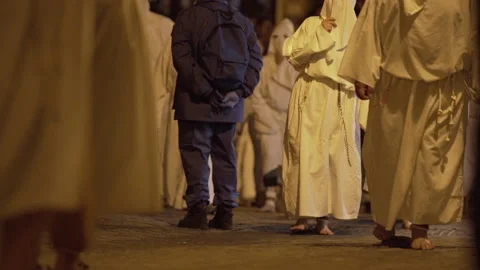 Religious procession in italy Video stock 181890588