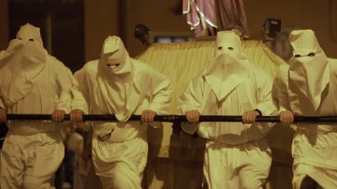 Religious procession in italy Video stock 181890617