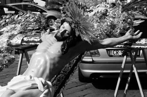 Religious procession Foto stock