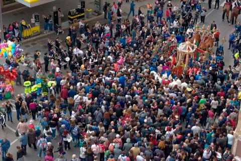Religious Procession of Sant'Efisio Stock Photos