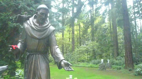 Religious Statue 1 Stock Footage 695843