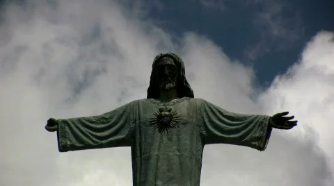 Religious Statue, Time lapse Stock Footage 752108
