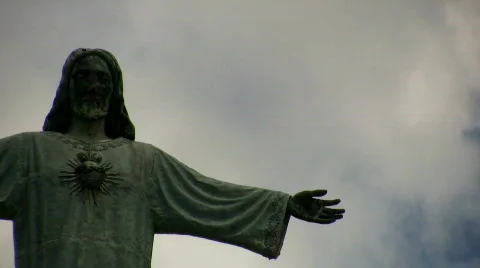 Religious Statue, Time lapse Stock Footage 752173