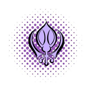Religious symbol comics icon Illustrazione stock