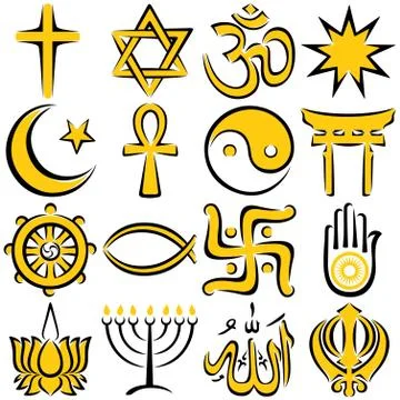 Religious Symbols Stockillustratie