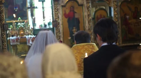 Religious Wedding Stock Footage 46503629