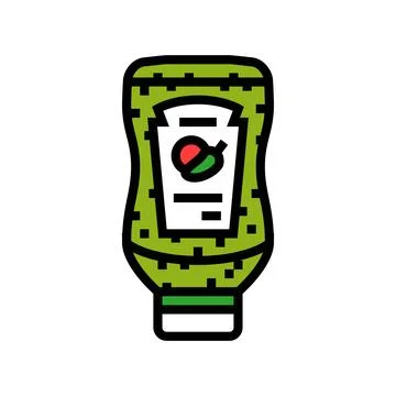 Relish condiment color icon vector illustration Stock Illustration