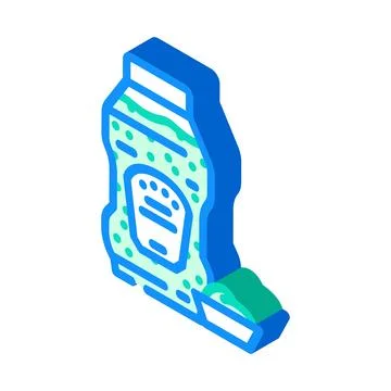 Relish condiment isometric icon vector illustration Stock Illustration
