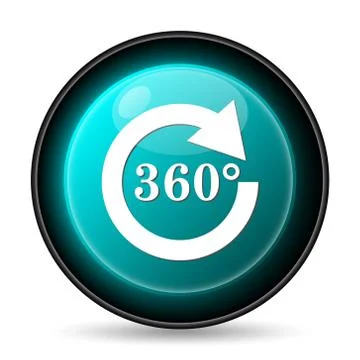 Reload 360 icon. Internet button on white background.. Illustrazione stock