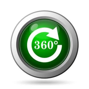 Reload 360 icon. Internet button on white background. Illustrazione stock