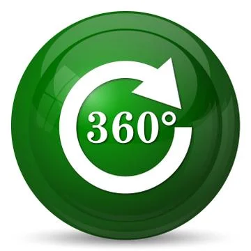 Reload 360 icon. Internet button on white background.. Illustrazione stock