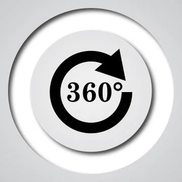 Reload 360 icon. Internet button on white background.. 스톡 일러스트