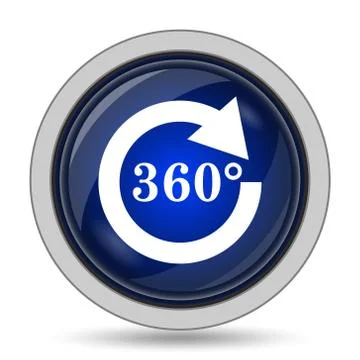 Reload 360 icon. Internet button on white background.. Stock Illustration