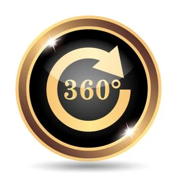 Reload 360 icon. Internet button on white background.. Stock Illustration