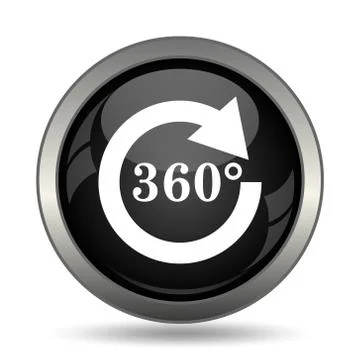 Reload 360 icon. Internet button on white background. . Stock Illustration