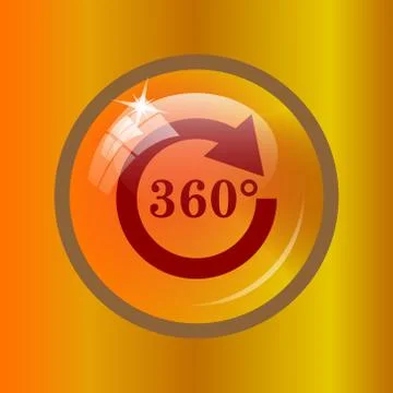 Reload 360 icon. Internet button on colored background. . Stock Illustration