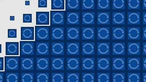 Reload Block tile wave Transitions. 1080p - 30 fps - Alpha Channel (1) Stock Footage 274162739