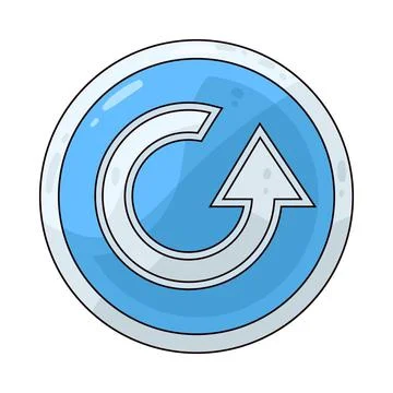 Reload Button illustration 스톡 일러스트