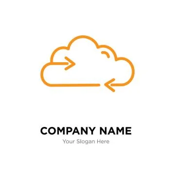 Reload data company logo design template Stock Illustration