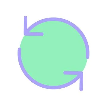 Reload flat color ui icon Stockillustratie