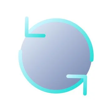 Reload flat gradient two-color ui icon Illustrazione stock