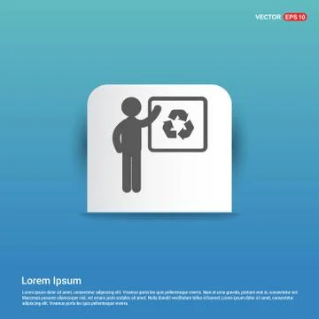 Reload Icon - Blue Sticker button イラスト素材