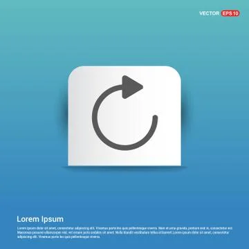 Reload Icon - Blue Sticker button イラスト素材