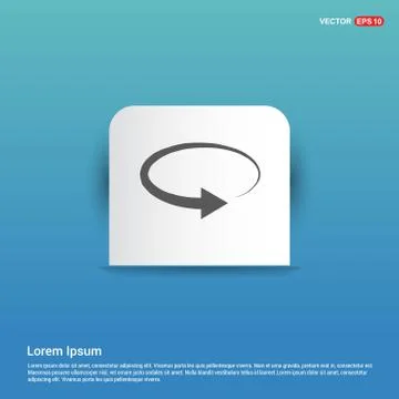 Reload Icon - Blue Sticker button イラスト素材