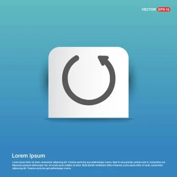 Reload Icon - Blue Sticker button イラスト素材