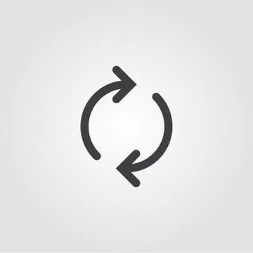 Reload icon. Simple element illustration. Reload pixel perfect icon design from Illustrazione stock