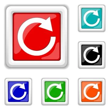 Reload one arrow icon Stockillustratie