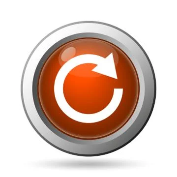 Reload one arrow icon. internet button on white background.. イラスト素材