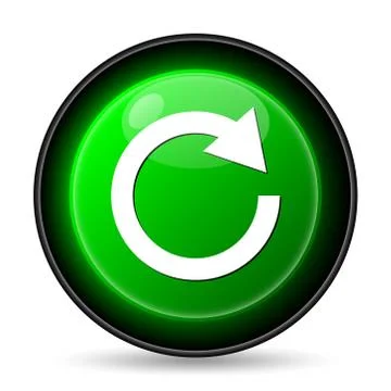  reload one arrow icon. internet button on white background.. 스톡 일러스트