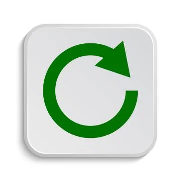 Reload one arrow icon. Internet button on white background.. 스톡 일러스트