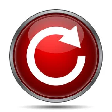 Reload one arrow icon. Internet button on white background.. イラスト素材