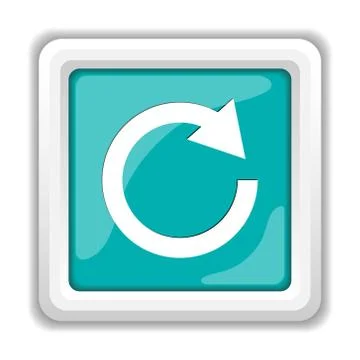 Reload one arrow icon. Internet button on white background.. イラスト素材