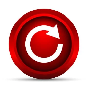 Reload one arrow icon. Internet button on white background.. イラスト素材