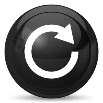 Reload one arrow icon. Internet button on white background.. イラスト素材