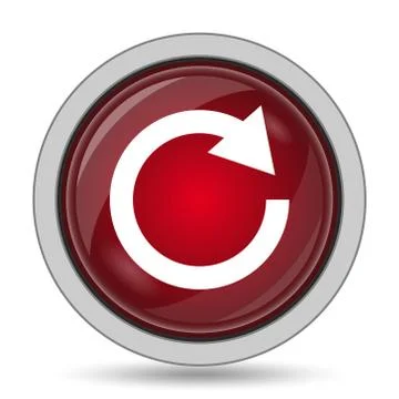 Reload one arrow icon. Internet button on white background.. 스톡 일러스트