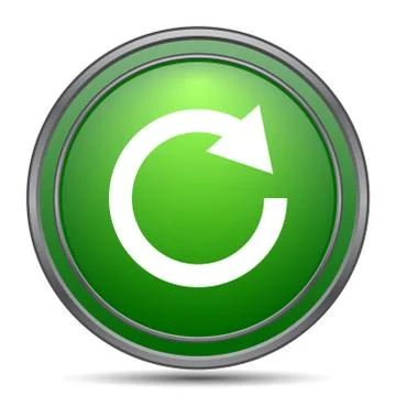 Reload one arrow icon. Internet button on white background.. 스톡 일러스트