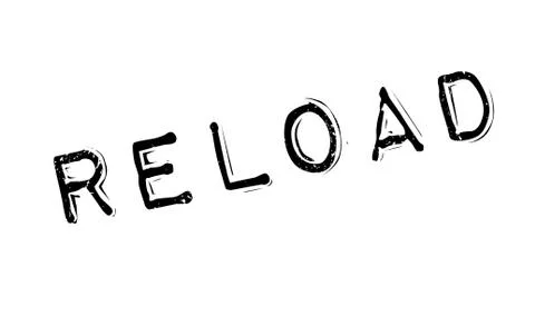 Reload rubber stamp Stock Illustration