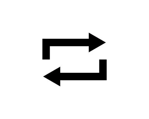 Reload sign line vector icon. Refresh vector icon. Repeat icon. Full rotation Stock Illustration