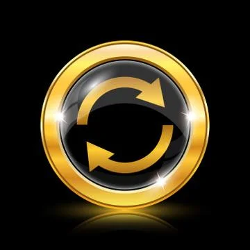 Reload two arrows icon Stockillustratie