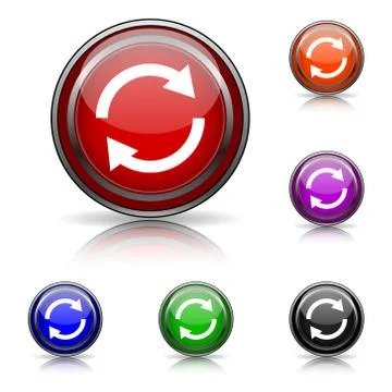 Reload two arrows icon Stockillustratie