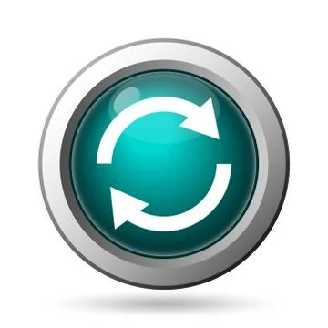 Reload two arrows icon. internet button on white background.. イラスト素材