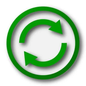 Reload two arrows icon. Internet button on white background.. イラスト素材