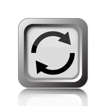 Reload two arrows icon. Internet button on white background.. 스톡 일러스트